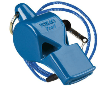 Silbato Fox 40 Pearl Safety con Cordón Azul
