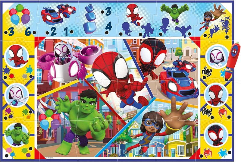 PUZZLE 24 PIEZAS SPIDERMAN GIANT FLOOR