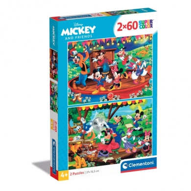 PUZZLE 2 X 60 PIEZAS MICKEY Y SUS AMIGOS