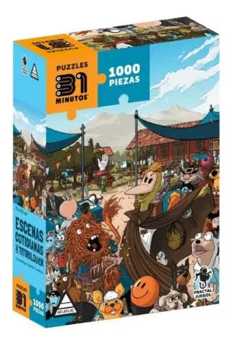 Puzzle 1000 pcs - Escenas Cotidianas de Titirilquén
