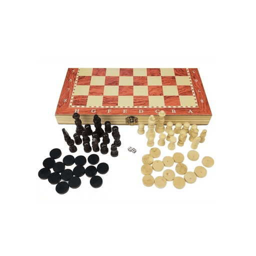 Juego de Ajedrez / Backgammon de Madera - Vadell cl