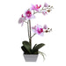 Orquídea artificial rosada de 44 cm en macetero - Vadell cl