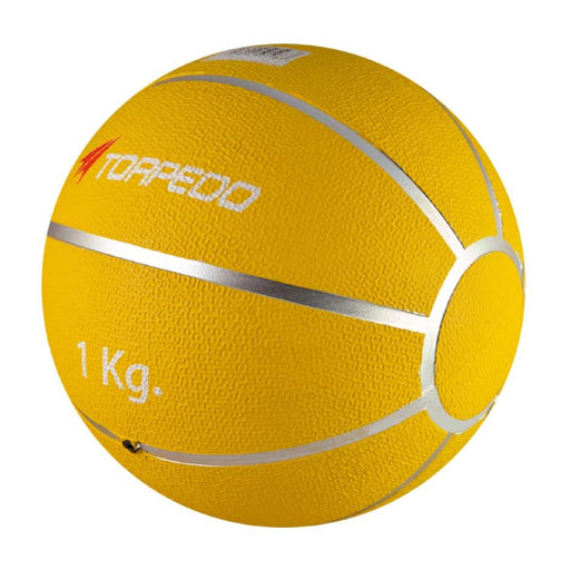 Balón Medicinal Torpedo Goma Bote Amarillo | Plateado 1 Kg - Vadell cl