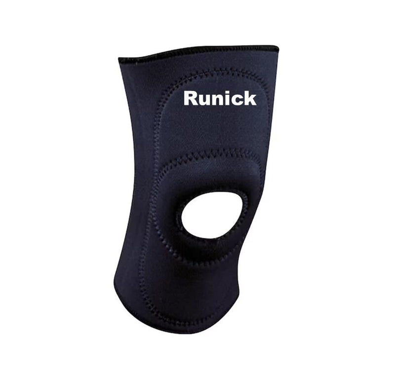 Rodillera Runick Neopreno Rotuliana con Estabilizador Negra M - Vadell cl